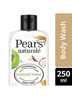 Pears غسول الجسم الطبيعي المغذي بماء جوز الهند مع صابون الجلسرين خالٍ من البارابين صديق للبيئة تم اختباره من قبل أطباء الجلدية 250 مل  - Image 3