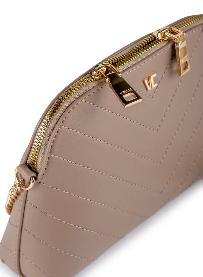 Vincci Women Quilted Shoulder Bag With Chain Strap