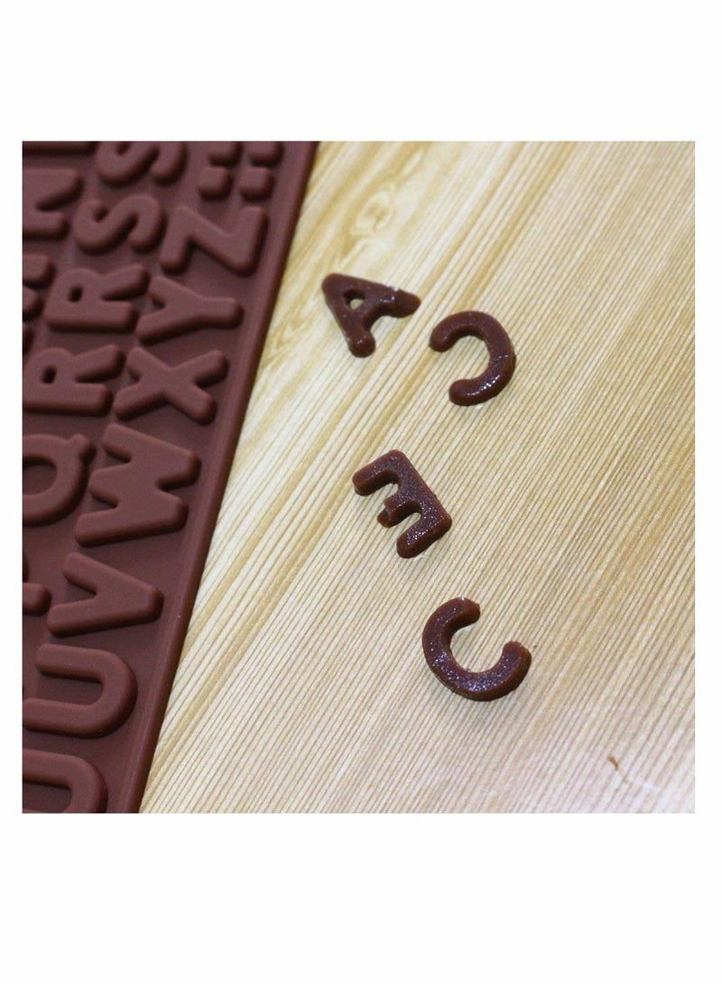 Silicone Alphabet & Number Molds for Chocolate and Cake Decorations - 2pcs Happy Birthday Set - Image 5