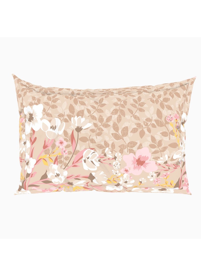SPACES Spaces Viscose Cotton Double Bedsheet Soft Feel Moisture Absorbent Natural Fiber 138 Tc Beige Bedsheet for Double Bed 228 X 254 Centimeter  - Image 5