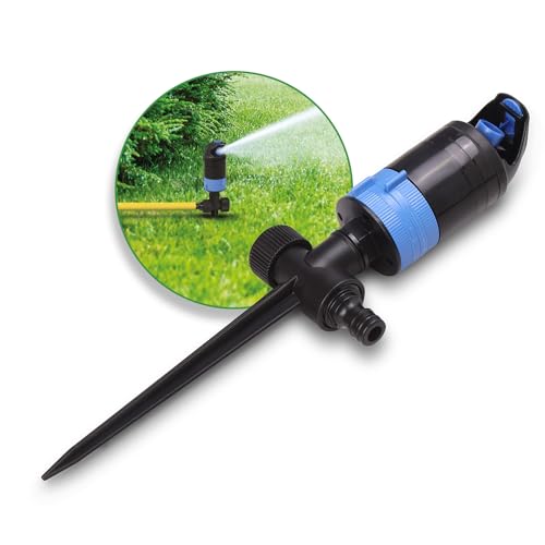 Sharpex Heavy Duty Sprinkler for Garden Watering | 2 Stage Gear Drive Sprinkler Upto 3380sq.ft. Large Area Coverage | Lawn Yard Irrigation System 360 Degree Sprayer Water Saving Device - Image 1