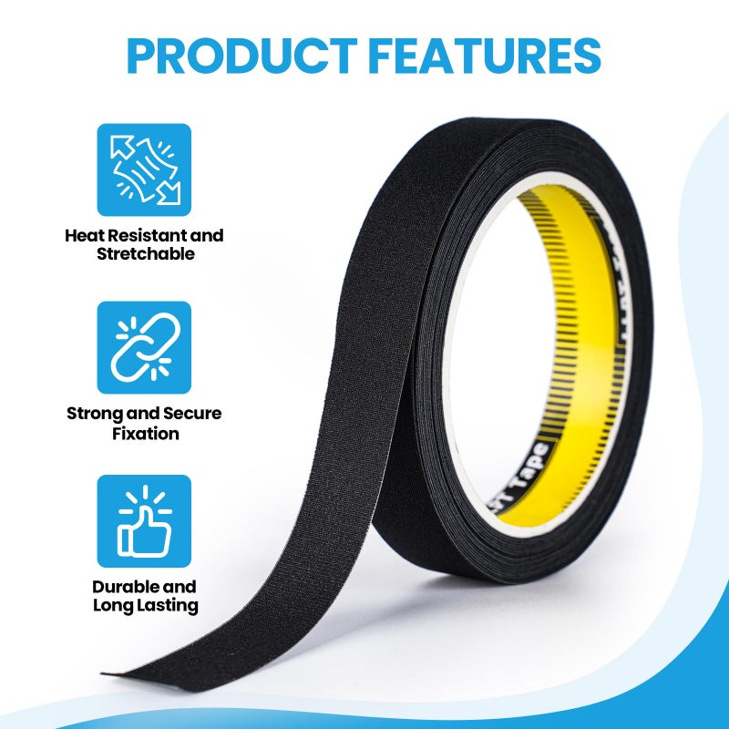 LLPT Wetsuit Repair Tape Iron On 0.8â€ x 16.5 Ft Seam Sealing Patch Waterproof for Neoprene Wetsuit Drysuit Fishing Suits Industrial Standard Carrier Material Color Black(IR865) - Image 2