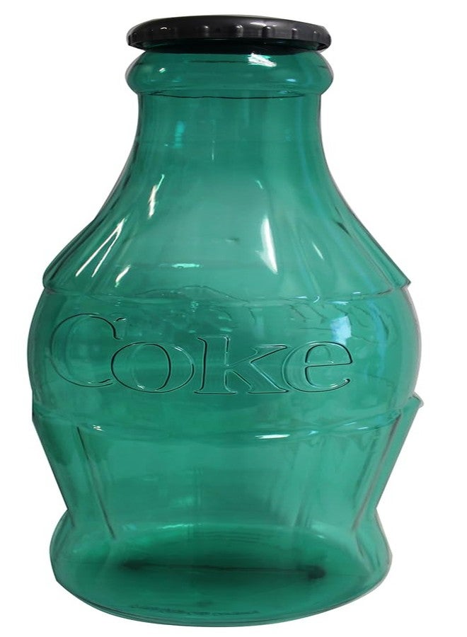كوكا كولا حصالة زجاجات كوكاكولا مقاس 21 بوصة بلون أزرق مخضر نيون - Image 3