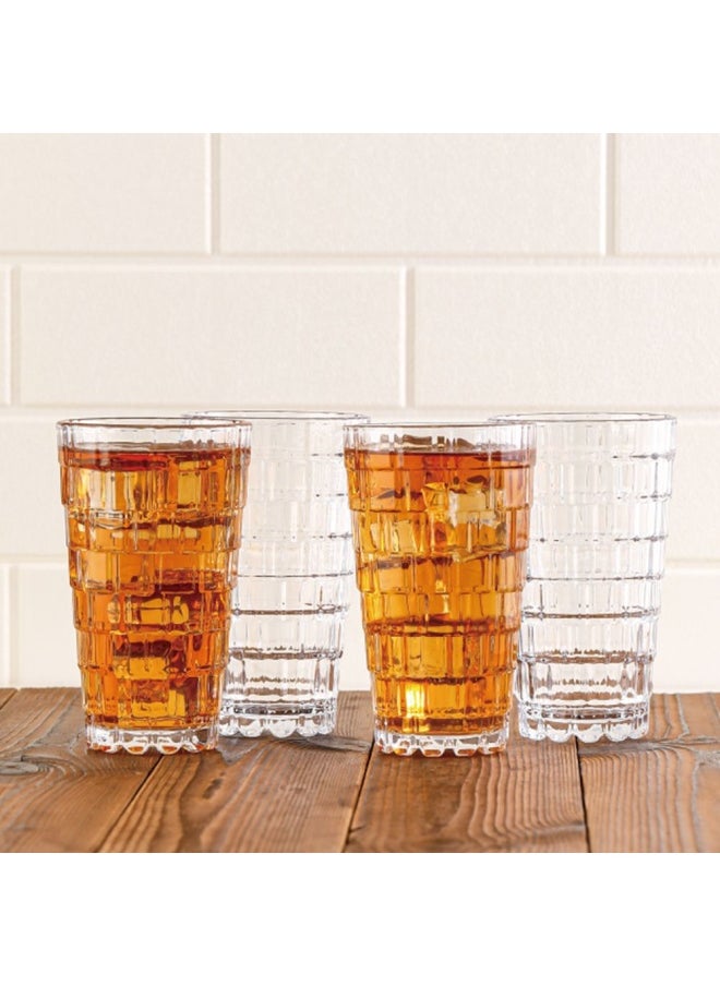 DANUBE HOME Minetta 4-Piece Tumbler Glass Set 350ml 