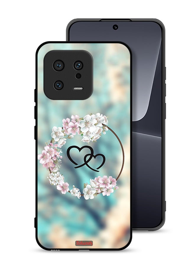 Tolwak Xiaomi 13 Protective Case Cover Hearts In Ring Art - Image 1