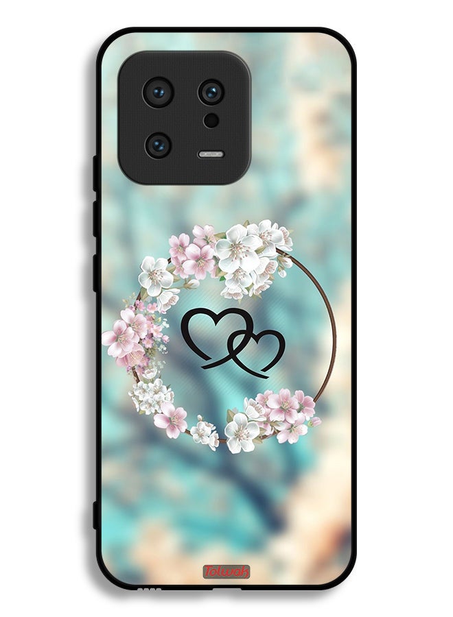 Tolwak Xiaomi 13 Protective Case Cover Hearts In Ring Art - Image 2