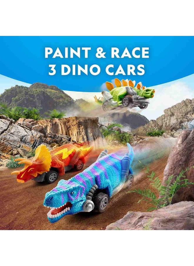 NATIONAL GEOGRAPHIC Paint Your Own Dino Race Cars Stem Toy  - Image 2