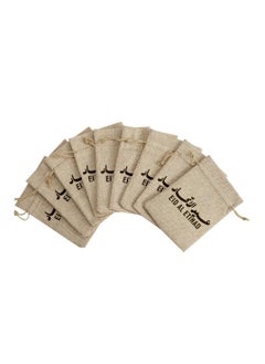 PRINTSHOP4ME Eid Al Etihad Gift Bags–Set Of 12 Burlap Bags–Perfect For Celebrating Eid Al Etihad–Reusable And Eco-Friendly Gift Bags–Perfect For Schools,Offices,Events  - Image 3