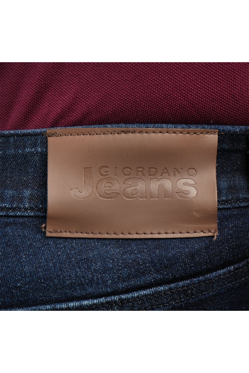 GIORDANO Men's Blue Skinny Tapered Jeans - Image 5