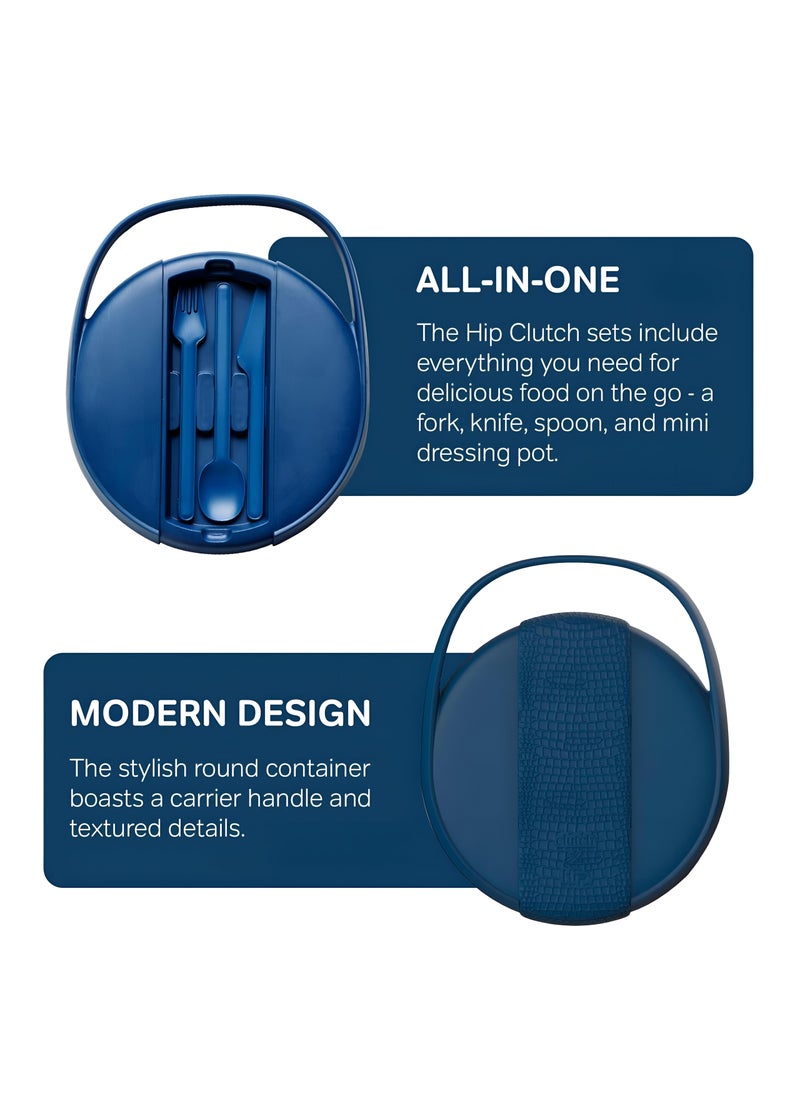 Microwave Safe Container - Full Silicone Lunch Kit With Secure Seal, Food-Safe Materials, Sauce Container, Utensils, And Chopsticks In A Compact, Vibrant Box.