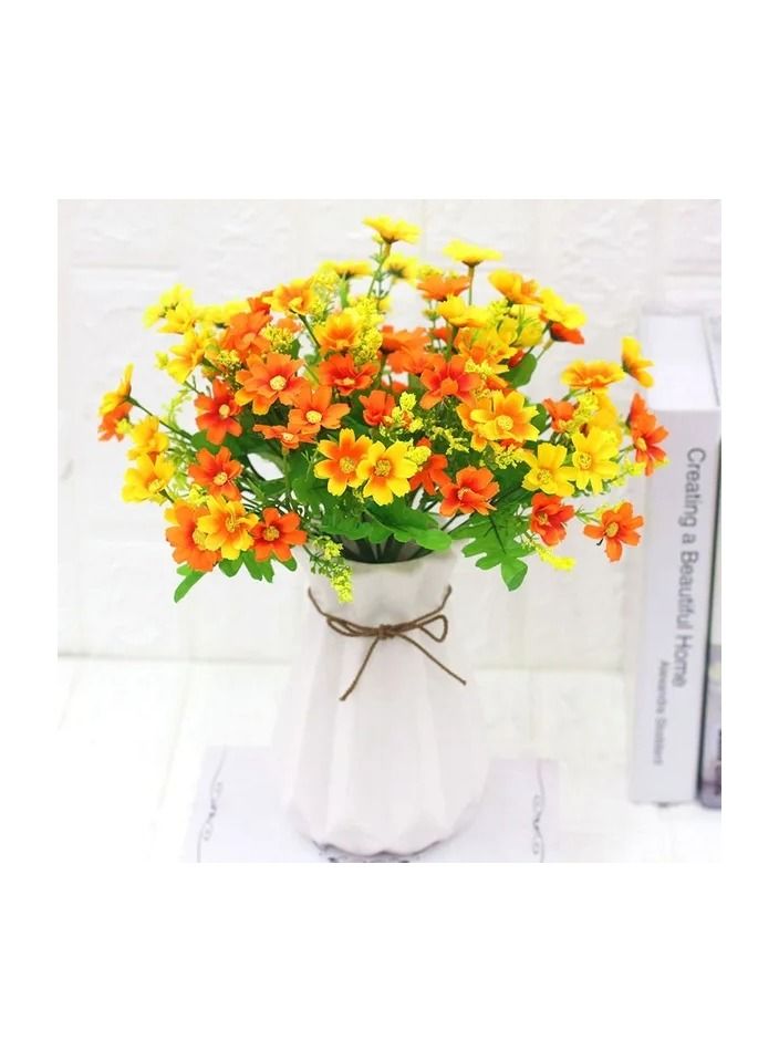 1-Bouquet 28 Heads Simulation Gerbera Chrysanthemum,Artificial Silk African Little Daisy Flower,Fake Flower Home Decoration without Vase - Image 2