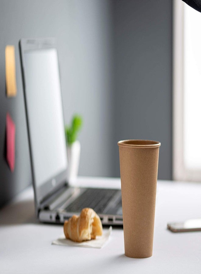 GUSTO [16 oz. - 200 Count Kraft Disposable Paper Cups, Hot Coffee Cups Brown Unbleached - Eco-Friendly Cups (Formerly Comfy Package) - Image 4