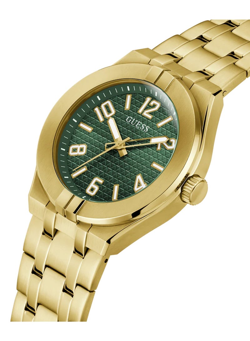 GUESS Men’s Analog Gold Tone Stainless Steel Band Watch GW0661G2 - 44mm - Image 2