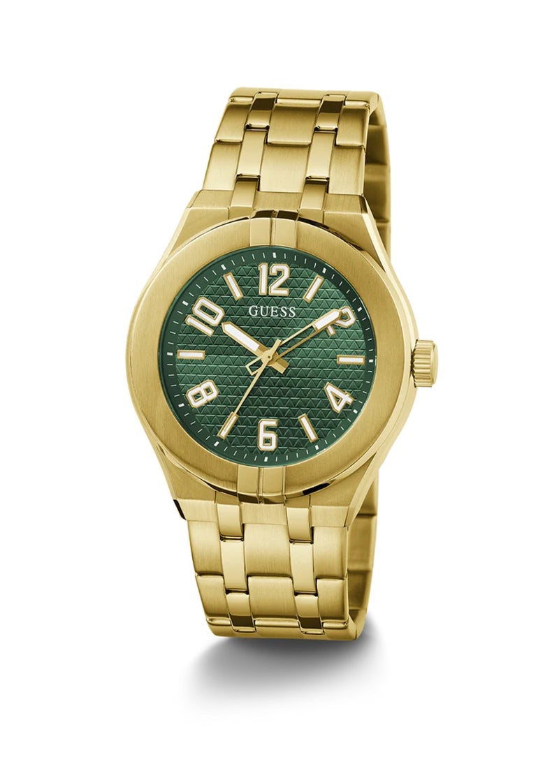 GUESS Men’s Analog Gold Tone Stainless Steel Band Watch GW0661G2 - 44mm - Image 5