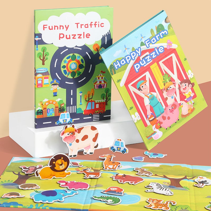 Children'S Big Ben Magnetic Puzzle Book Holder Baby Gift Enlightenment Early Education Cognitive Intelligence Magnetic Advanced Paper Toys - Image 4