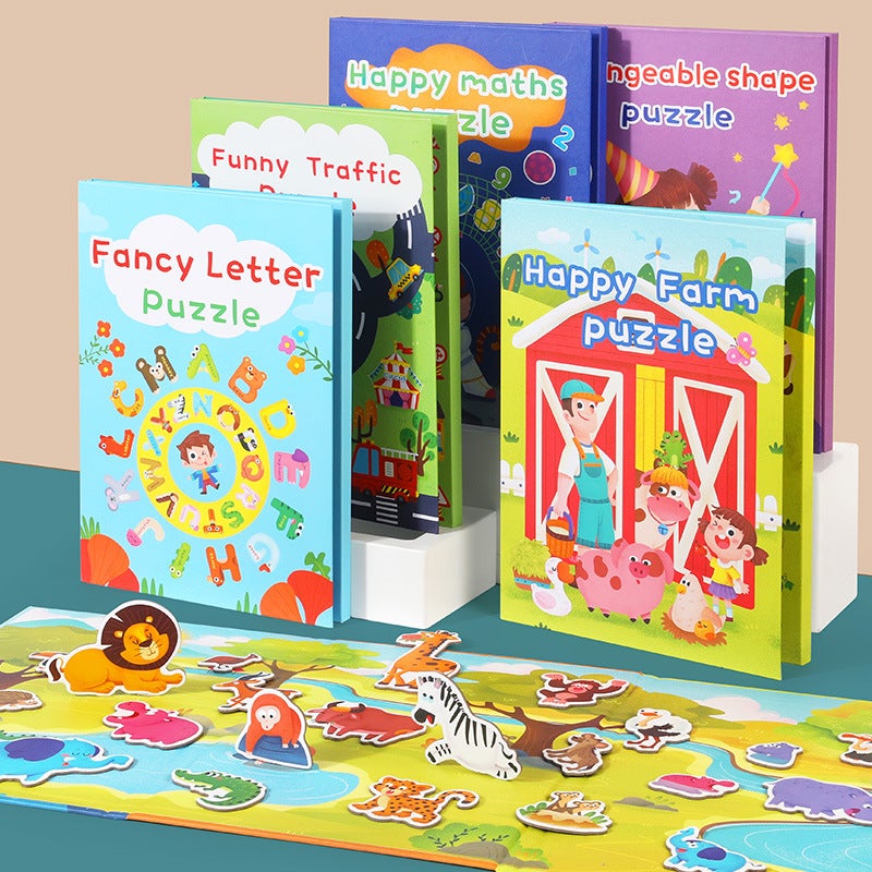Children'S Big Ben Magnetic Puzzle Book Holder Baby Gift Enlightenment Early Education Cognitive Intelligence Magnetic Advanced Paper Toys - Image 2