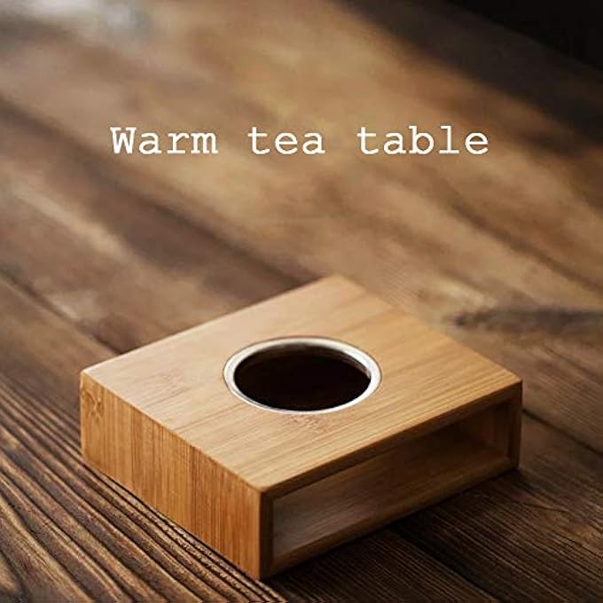 Ruining Teapot Base Tea Art Tea Ceremony Teapot Heating Stove Bamboo Desktop For Home For Office - Image 4