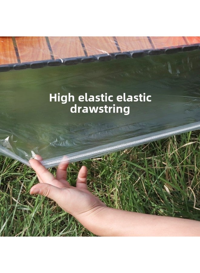 Factory Direct Batch Camping Special One-time Bundle Tablecloth Windproof Waterproof Wash-free Household Outdoor Picnic Table-Color:Transparent (10 Pieces/bag)-Specifications:Fit [length 63 * Width 60CM] Picnic Table  - Image 3