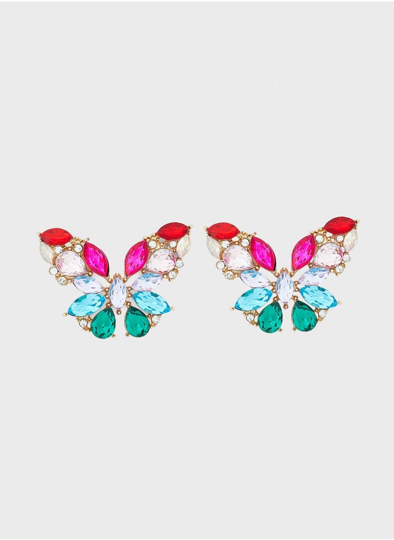 ELLA - Butterfly Stud Earrings - Image 1