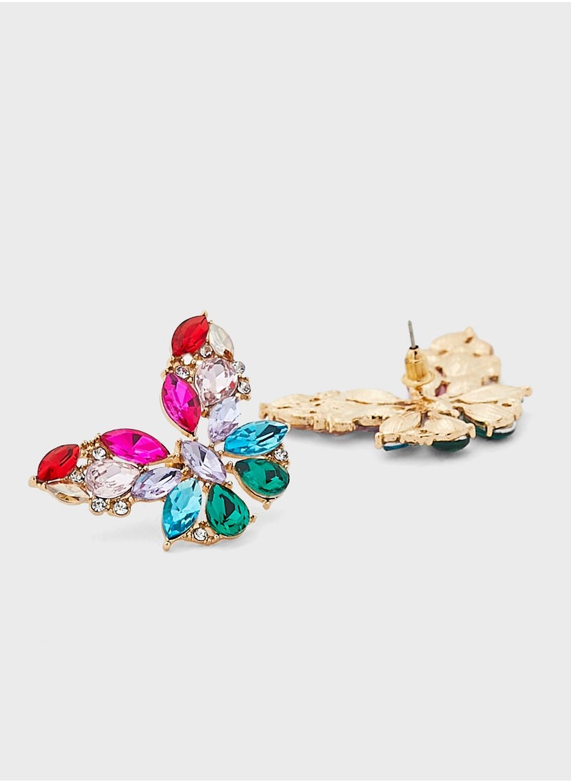 ELLA - Butterfly Stud Earrings - Image 1