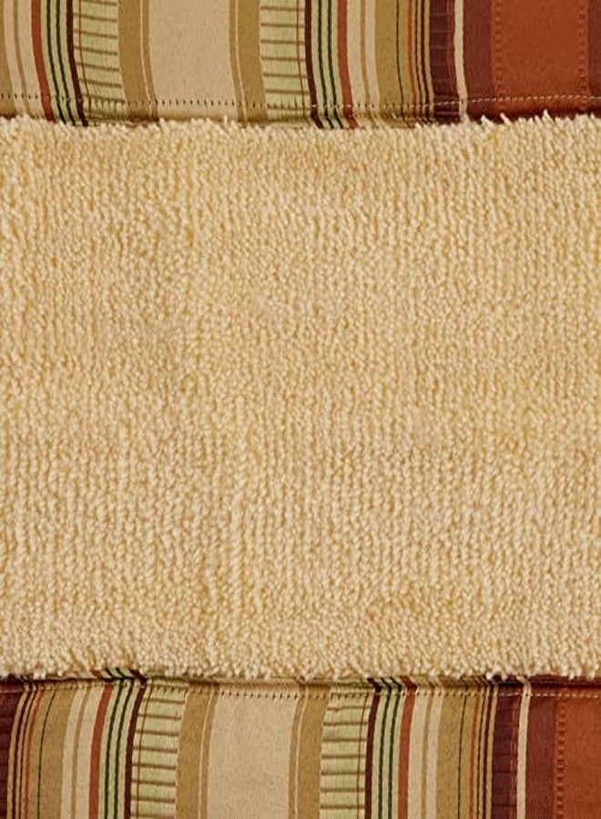 Popular Bath Contempo Modern Bathroom Rug Classic Luxury Bath Rug Contemporary Decor Beautiful Shower Mat Unique Design Stylish Washable Bathroom Rug Striped Bath Rug Bath Shower Tub Décor - Image 4