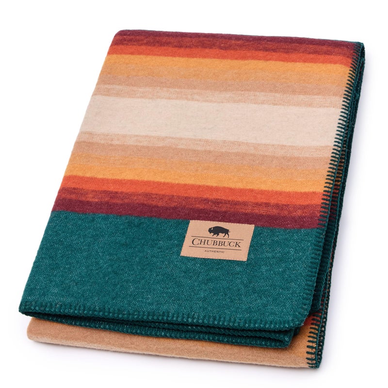 Chubbuck Authentic Chubbuck 100 Wool Blanket Camping 60 x 84 Large Warm Blankets for Camping Emergency Outdoor Concerts and Home Use Fire Retardant Blanket Soft and Warm Blankets for Winter Turf - Image 2