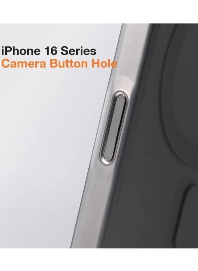 جراب خلفي أنيق غير لامع ملون مع دعم MagSafe لهاتف Apple iPhone 16pro max باللون الأسود - Image 4