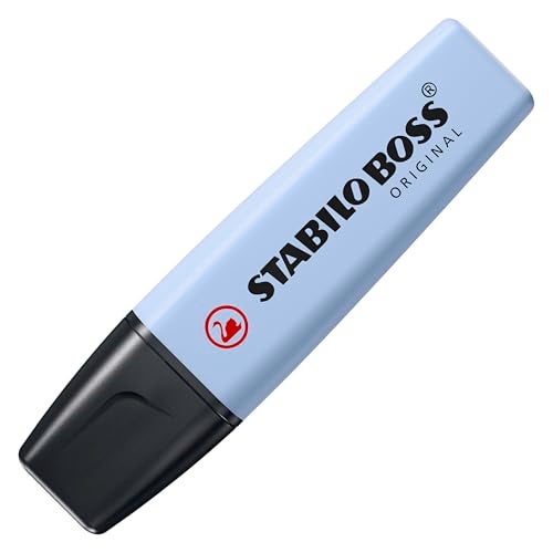 STABILO Highlighter BOSS ORIGINAL Pastel - Pack of 4 - Mellow Coral Red, Cherry Blossom Pink, Cloudy Blue, Dash of Lime - Image 2
