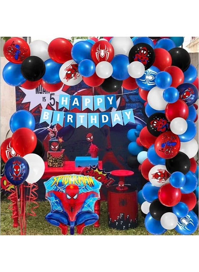 Spiderman Theme Birthday Party Supplies, Party Decorations, Birthday Decorations for Boys Kits Include Birthday Banner, Balloons - Image 4