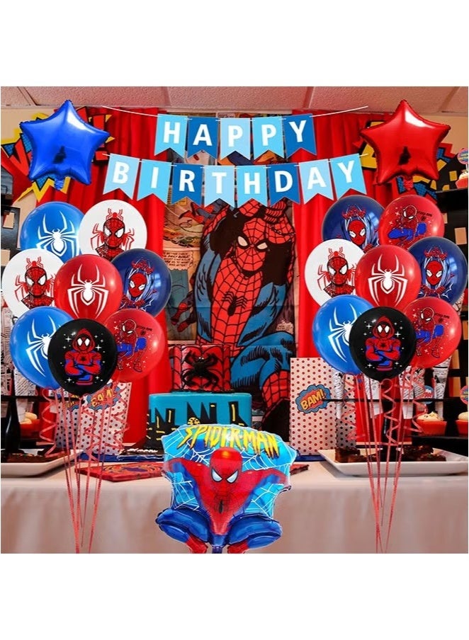 Spiderman Theme Birthday Party Supplies, Party Decorations, Birthday Decorations for Boys Kits Include Birthday Banner, Balloons - Image 5