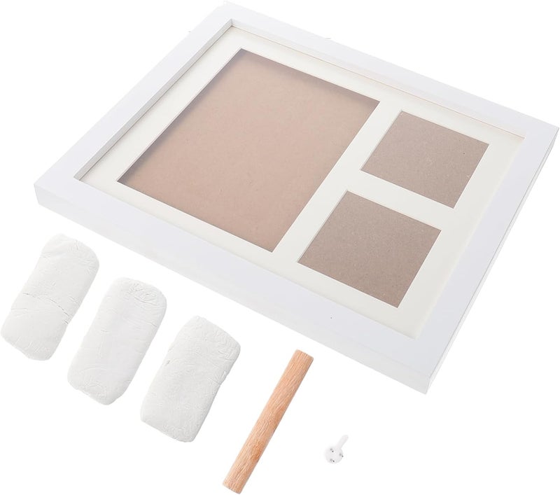 FUNOMOCYA 1set Unique Handprint Photo Frame Kit Ink Pad Keepsake Display for and Family Memories for Home Decor and - Image 1