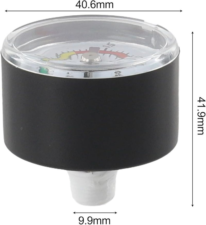 Stainless Steel Pressure Gauge Dual Scale PSI and Bar with O Ring Easy Install Bracket - Image 4