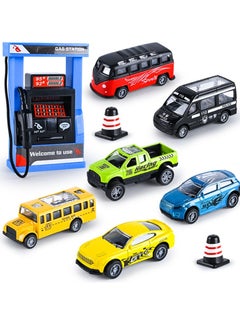 "Alloy Pull Back Car Toys Set 6 Piece with Gas Station Toy, Sound and Light, Friction Power Car Toys Set for Boys. " - pzsku/Z14ACDD250994B55FC2F8Z/45/_/1703750089/a2684e0e-faf3-4f4a-98a1-347fe95fae04