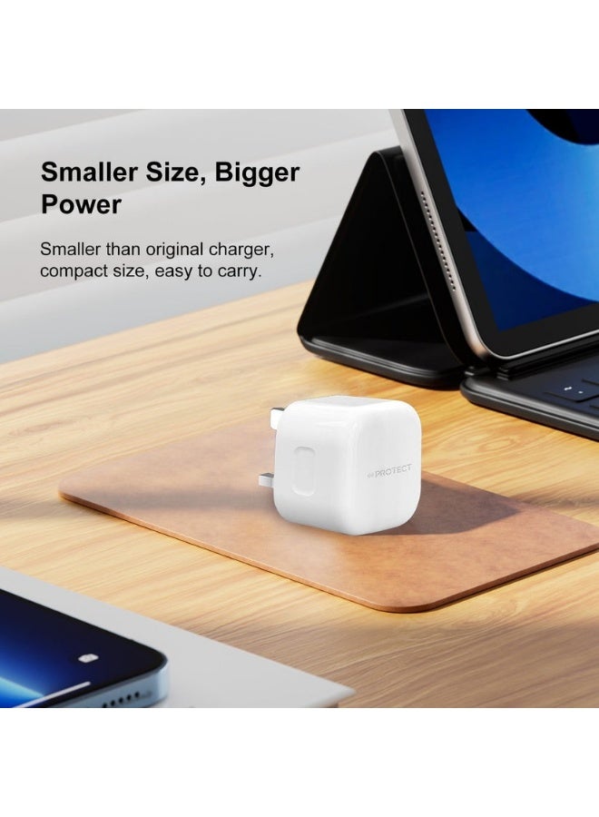 بروتيكت شاحن بروتكت بقوة 45 واط بمنفذين USB-C بتقنية GaN – شحن سريع مع حماية متعددة وتقنية التعرف الذكي – موديل PD6050 - Image 4