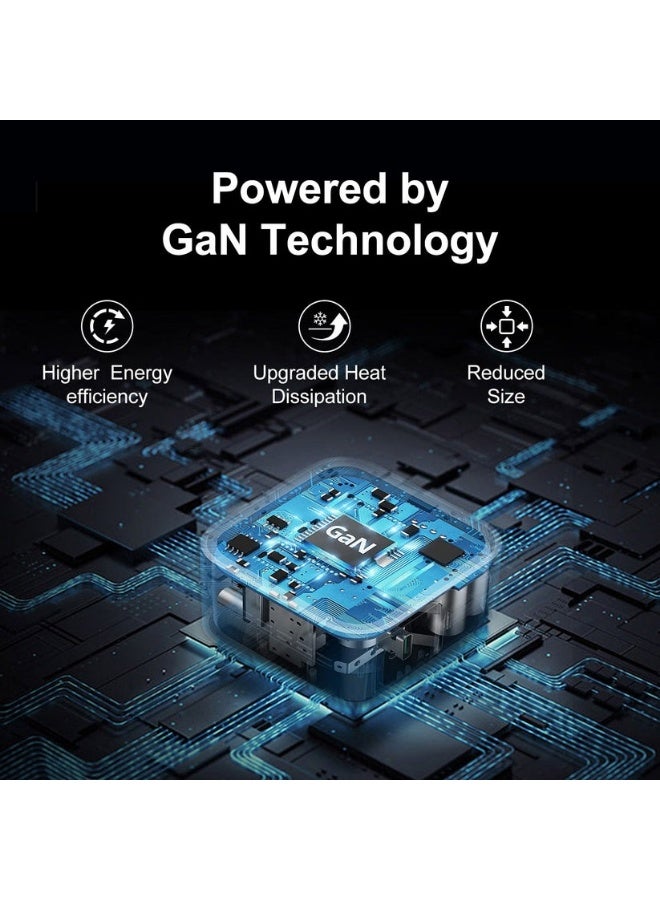 بروتيكت شاحن بروتكت بقوة 45 واط بمنفذين USB-C بتقنية GaN – شحن سريع مع حماية متعددة وتقنية التعرف الذكي – موديل PD6050 - Image 5