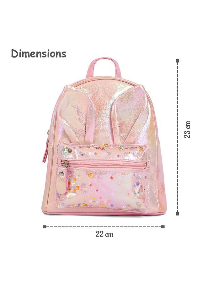 Eazy Kids School Backpack Rabbit Pink  - Image 4