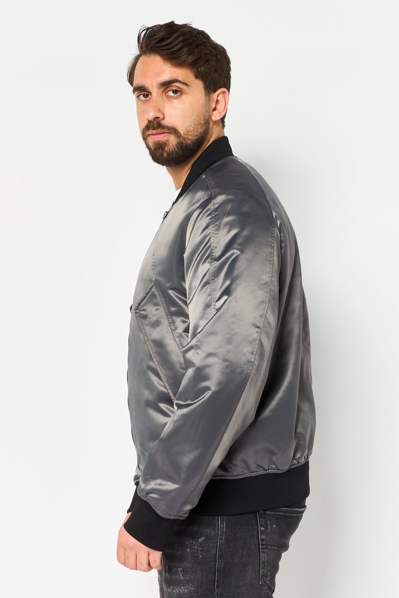 Selected Homme Men Solid Parka Jacket, Black - Image 2