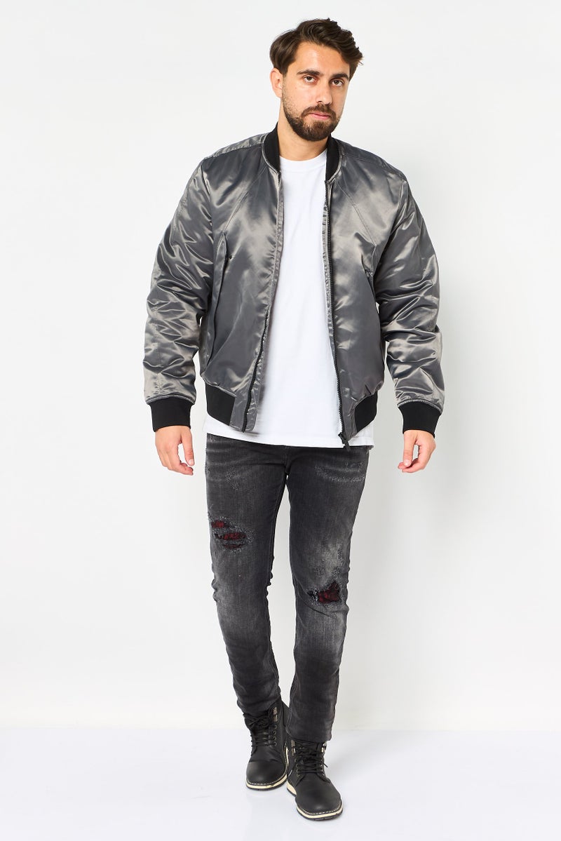 Selected Homme Men Solid Parka Jacket, Black - Image 4