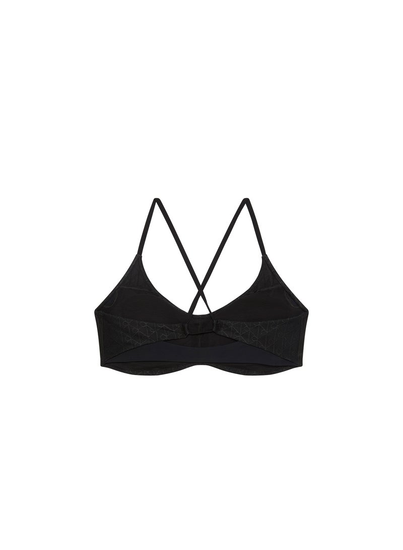 Calvin Klein Sports MONOGRAM MESH PLUNGE LOW SUPPORT BRA - Image 2
