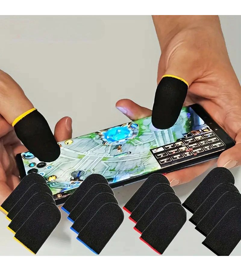 3 Pcs Anti Sweat Gaming Gloves Suitable For Mobile Games Non Slip Breathable - Image 1