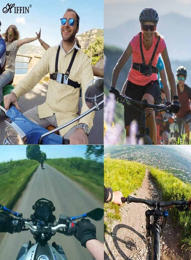 Hiffin Mobile Phone Chest Strap Mount Go Pro Chest Harness Holder for VLOG/POV Compatible with All Cell Phones and Go Pro Hero 9, 8, 7, 6, 5,OSMO Action, AKASO and Other Action Camera - Image 4