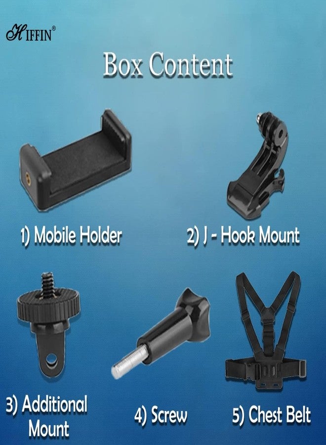 Hiffin Mobile Phone Chest Strap Mount Go Pro Chest Harness Holder for VLOG/POV Compatible with All Cell Phones and Go Pro Hero 9, 8, 7, 6, 5,OSMO Action, AKASO and Other Action Camera - Image 3