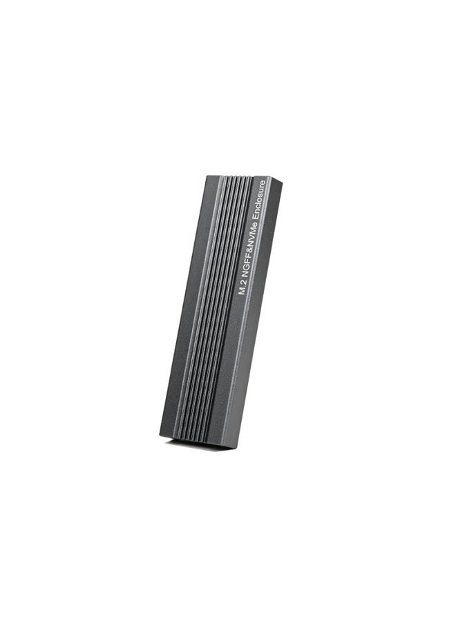 Hard Disk Box Mobile Hard Disk Box M.2NVMe Single Protocol Mobile SSD Solid State Hard Disk Box Mobile Phone Computer Tablet-Color:M.2 NGFF  NVME Dual Protocol Grey