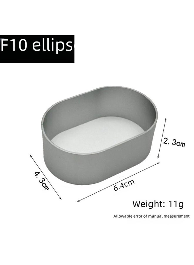 Aluminum Alloy Cartoon Cake Mold Cookie Cutter Fruit Slicer Mousse Ring Baking Tools Set 10-Specifications:F49 Socks-Color:Silver - Image 4