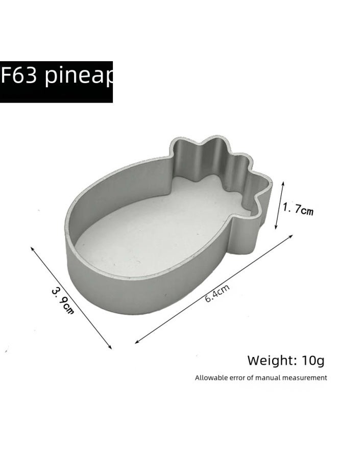 Aluminum Alloy Cartoon Cake Mold Cookie Cutter Fruit Slicer Mousse Ring Baking Tools Set 10-Specifications:F49 Socks-Color:Silver - Image 5