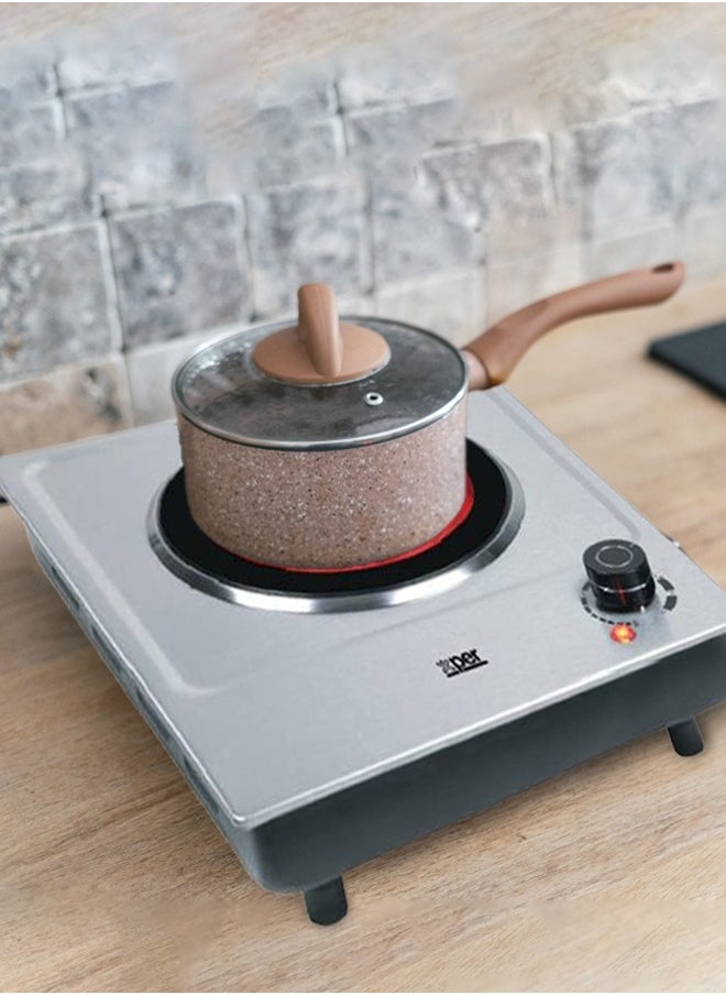 XPER Electric Stove - 1 Burner - 1200 Watts - Ceramic - Steel - XPHP-900-24  - Image 3