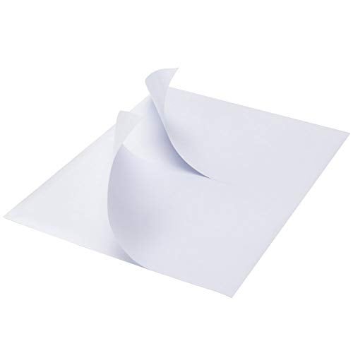 MBLABEL 1000 Labels Half Sheet Shipping Labels, 8.5" x 5.5" Adhesive Sticker Papers, Half Page Self Adhesive Mailing Label for for FBA, Packages and Mailings, 500 Sheets - Image 1