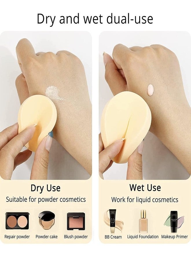 Ublic 8Pcs/Pack Makeup Face Pouch Puff Microfibre Soft Round Sponges Waterproof Blender For Conealer Foundation Beauty - Image 4