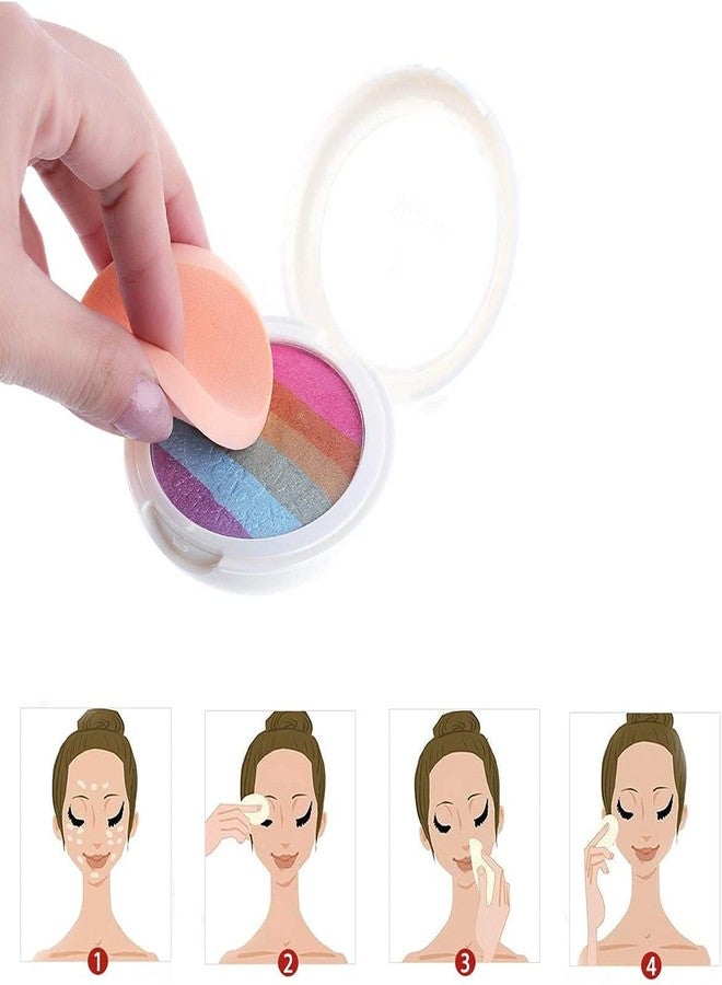 Ublic 8Pcs/Pack Makeup Face Pouch Puff Microfibre Soft Round Sponges Waterproof Blender For Conealer Foundation Beauty - Image 3