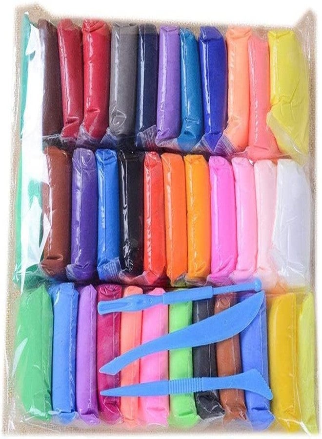 Eclet (Pack of 12) Air Dry Clay, Colorful Children Soft Clay, Creative Art Crafts, Gifts for Kids-Multi Color. Non-Toxic Modeling Magic Fluffy Foam Bouncing Clay Putty Kit for Kids with Tools .33 - Image 2